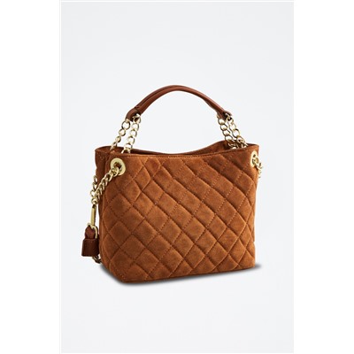 Bolso de piel Hina Camel