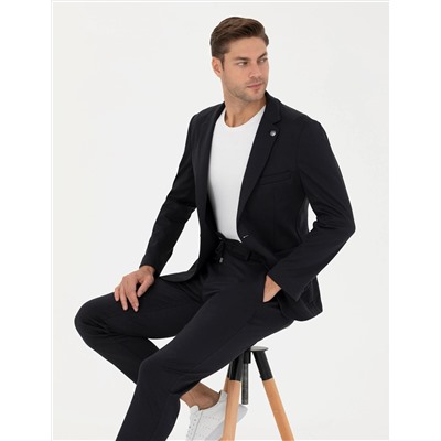 Lacivert Ekstra Slim Fit Blazer Ceket