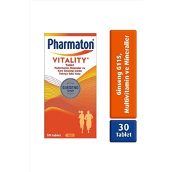 Pharmaton Vitality 30 Tablet - Ginseng G115, Multivitamin Ve Mineraller 602082810-40235