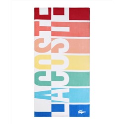 Lacoste Home Lacoste Rainbow Logo Beach Towel