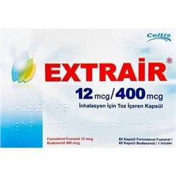 EXTRAIR 12 MCG-400 mcg inhilasyon için toz içeren 60+60 kapsül