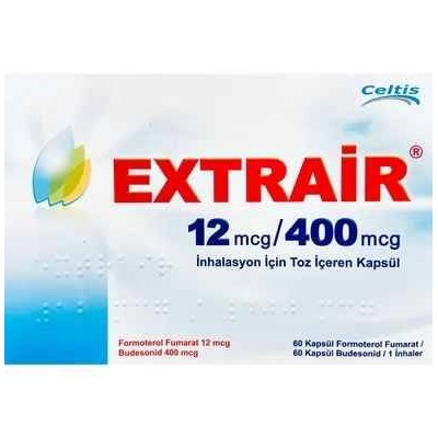 EXTRAIR 12 MCG-400 mcg inhilasyon için toz içeren 60+60 kapsül
