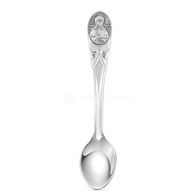 Ложка религиозная из серебра с чернением - св.Матрона 10,5 см Л-018-041