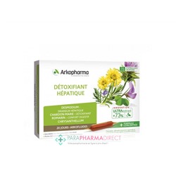 ArkoPharma ArkoFluides - Détoxifiant Hépatique - Draineur Hépatique, Détoxifiant & Confort Digestif - 20 Ampoules