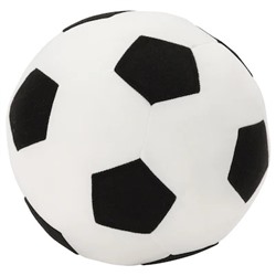 Stoffspielzeug, Fußball/schwarz weiß