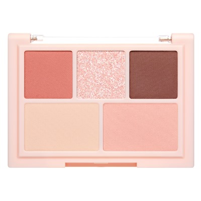 [LIZDA] Палетка теней для век FLAT PINK TALK MINI 02 Mood Fit Palette, 5 гр