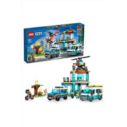 LEGO ® City Acil Durum Araçları Merkezi 60371 - 6 Yaş ve Üzeri Çocuklar için Yapım Seti (706 Parça)