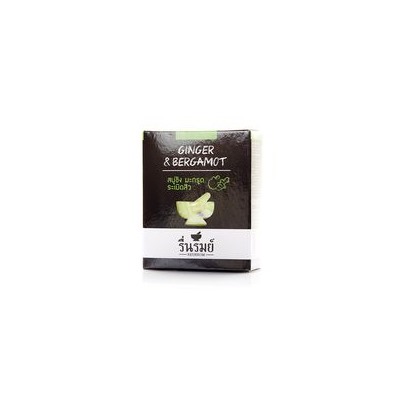 Натуральное тайское травяное мыло "Имбирь и бергамот" от Reunrom 55 гр / Reunrom Herbal Soap Ginger & Bergamot 55g