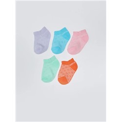 Kendinden Desenli Kız Bebek Patik Çorap 5'li, LCW ECO                                            
                                            Kendinden Desenli Kız Bebek Patik Çorap 5'li