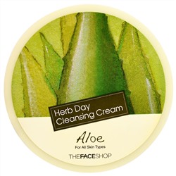 The Face Shop, Очищающий крем Herb Day с алоэ, 5 унций (150 мл)