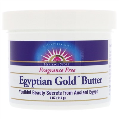 Heritage Store, Egyptian Gold Butter, Fragrance Free, 4 oz (114 g)