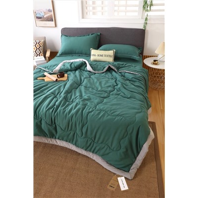Комплект постельного белья Однотонный Сатин с Одеялом (простынь на резинке) FBR001