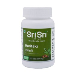 SRI SRI Haritaki Tablets Харитаки общеукрепляющее средство 60таб