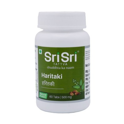 SRI SRI Haritaki Tablets Харитаки общеукрепляющее средство 60таб