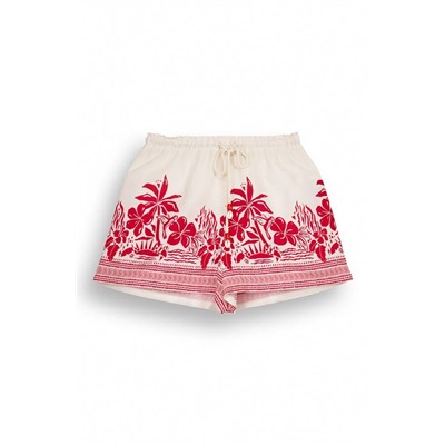 Shorts viscosa estampado floral