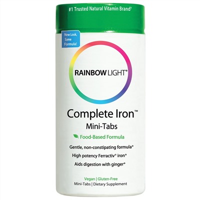 Rainbow Light, Комплекс железа, мини-таблетки, 60 Мини-таблетки