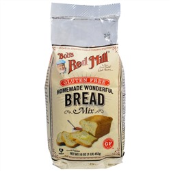 Bob's Red Mill, Homemade Wonderful Bread Mix, без глютена, 453 г