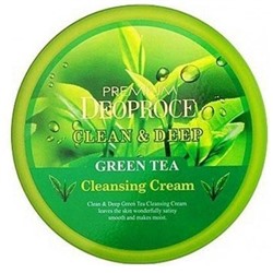 DEOPROCE PREMIUM CLEAN &amp; DEEP GREEN TEA CLEANSING CREAM Очищающий крем для лица с экстрактом зелёного чая 300г