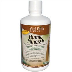 Vital Earth Minerals, Гуминовые минералы, 32 жидких унции (946 мл)