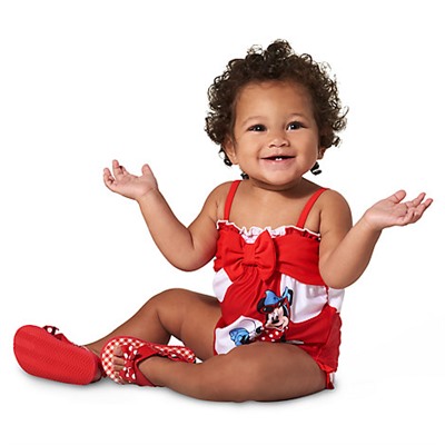 Minnie Mouse Bow Swimsuit for Baby