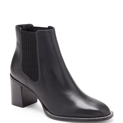 Vince Camuto Jentilly Leather Block Heel Chelsea Booties