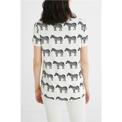 Camiseta manga corta zebras