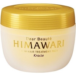 KRACIE Premium Himawari Oil EX Маска глубоко-восстанавливающая  с растительным комплексом для поврежденных волос банка 180гр