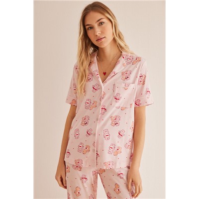 Pijama camisero 100% algodón Osos Amorosos