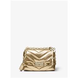 MICHAEL MICHAEL KORS Cece Extra-Small Quilted Metallic Leather Crossbody Bag