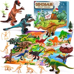 VAINECHAY Dinosaur Advent Calendar 2022 Kids - Christmas 24 Days Countdown Calendars Dino Figures Toys with Map for Boys Girls Teen Toddler Xmas Gifts