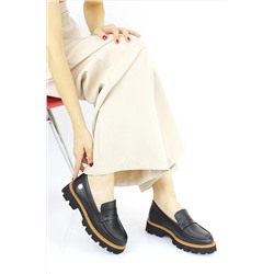 Mammamia Kadın Hakiki Deri Günlük Loafer Klasik Tarz Ayakkabı M24/KA6065