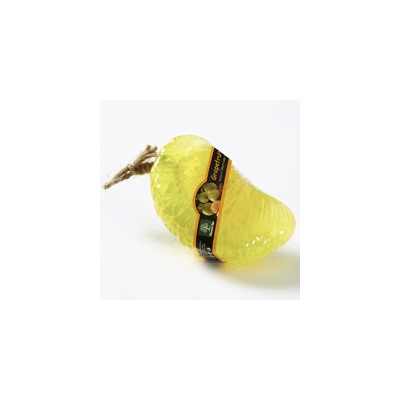 Фигурное спа-мыло «Желтый грейпфрут» c натуральной люфой  95 гр / Lufa spa soap yellow grapefruit