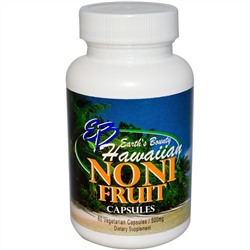 Earth's Bounty, Плоды гавайского нони, 500 мг, 60 растительных капсул