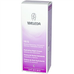 Weleda, Ирис, увлажняющий ночной крем, 1,0 жидкая унция (30 мл)