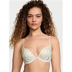 Daisy Chain Embroidery Push-Up Bra