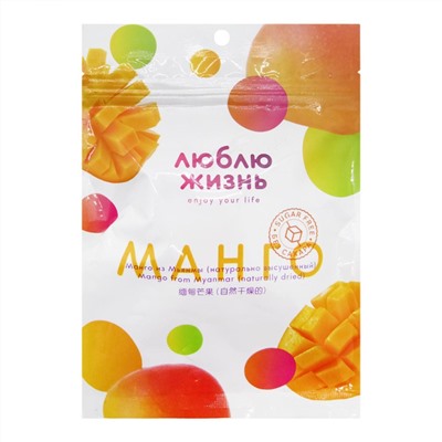 MYANMAR GOLDEN Mango naturally dried Люблю Жизнь Манго натурально-высушенное 85г