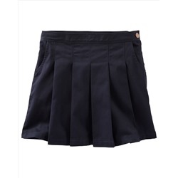 Pleated Twill Uniform Skirt