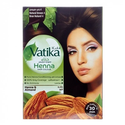 DABUR VATIKA Henna hair colours natural brown Хна для волос Коричневая 6*10г