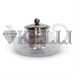Заварочный чайник Kelli KL-3031  0,6л стекло металл сито (48) оптом