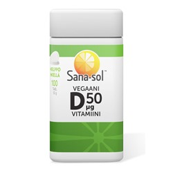 Sana-sol Веганский витамин D 50 мкг 100 табл/33 г