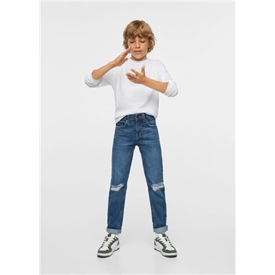 Jeans dad rotos decorativos -  Niño | MANGO OUTLET España