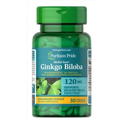 Puritan's Pride Ginkgo Biloba 120 mg Trial Size