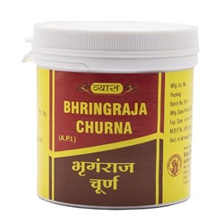 VYAS Bhringraja Churna Брингараджа Чурна для нормализации работы печени и стимуляции роста волос 60г