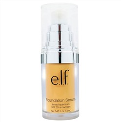 E.L.F. Cosmetics, Beautifully Bare, основа-сыворотка, широкий спектр SPF 25 солнцезащитный, очень светлый/светлый, 0,47 жидких унций (14 мл)