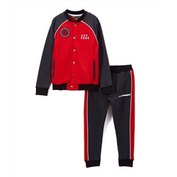 ed & Gray Varsity Jacket & Joggers - Toddler & Boys DKNY