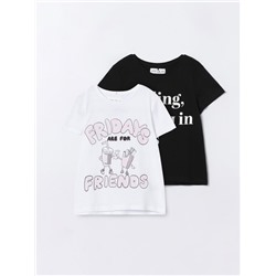 2-PACK OF PRINTED SHORT SLEEVE T-SHIRTS