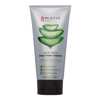 MISTIC ALOE VERA Deep Foam Cleanser Глубокоочищающая пенка для умывания с экстрактом Алоэ Вера 180мл