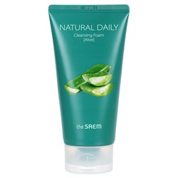 [THE SAEM] Пенка для лица ЭКСТРАКТ АЛОЭ Natural Daily Cleansing Foam Aloe, 150 мл