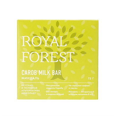 Шоколад "Миндаль" Carob milk bar