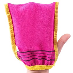 Мочалка-варежка для душа на резинке / Body Glove Towel, розовый